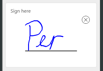 signature after