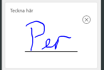 signature after